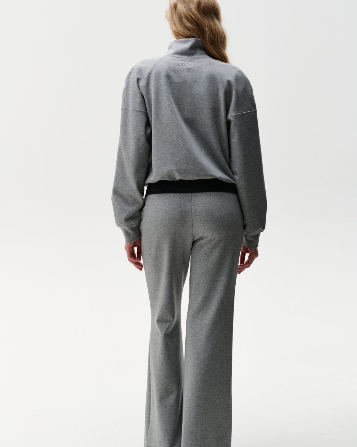 Брюки клеш со стрелками Office Core Nikasport, 2W2OC815E1-47GRY/MLG69, цвет серый меланж