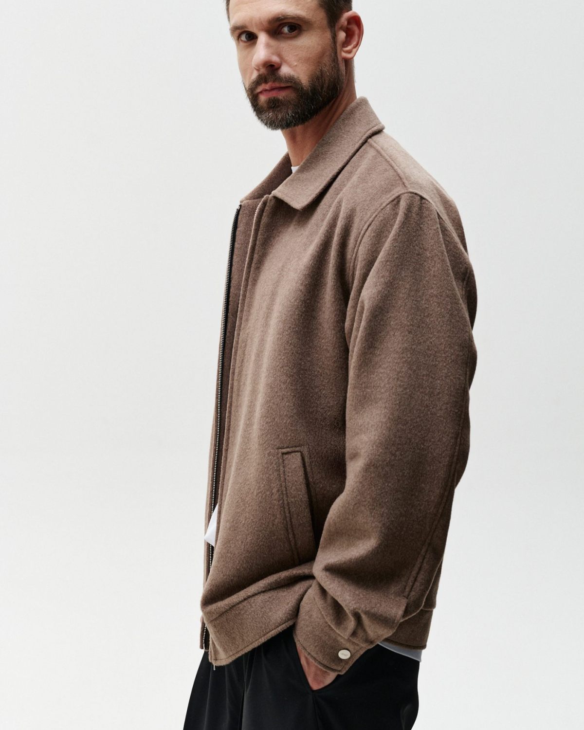 Пальто из шерсти Softwear Nikasport, 1M8SW13W-38BGE22, цвет коричневый