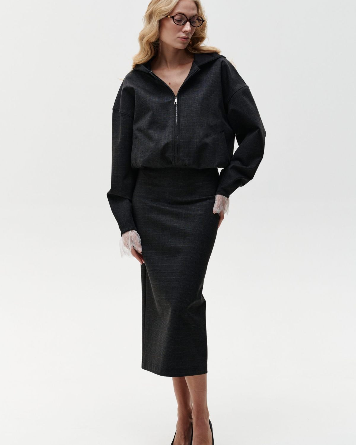 Юбка длинная c разрезом сзади Office Core Nikasport, 1W3OC123W-15MLT69, цвет черный