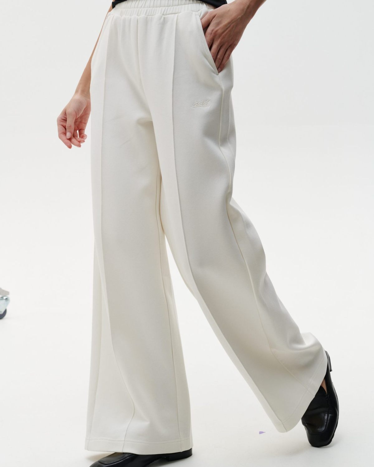 Брюки широкие со стрелками Pure Nikasport, W4PR84-ECR, цвет экрю