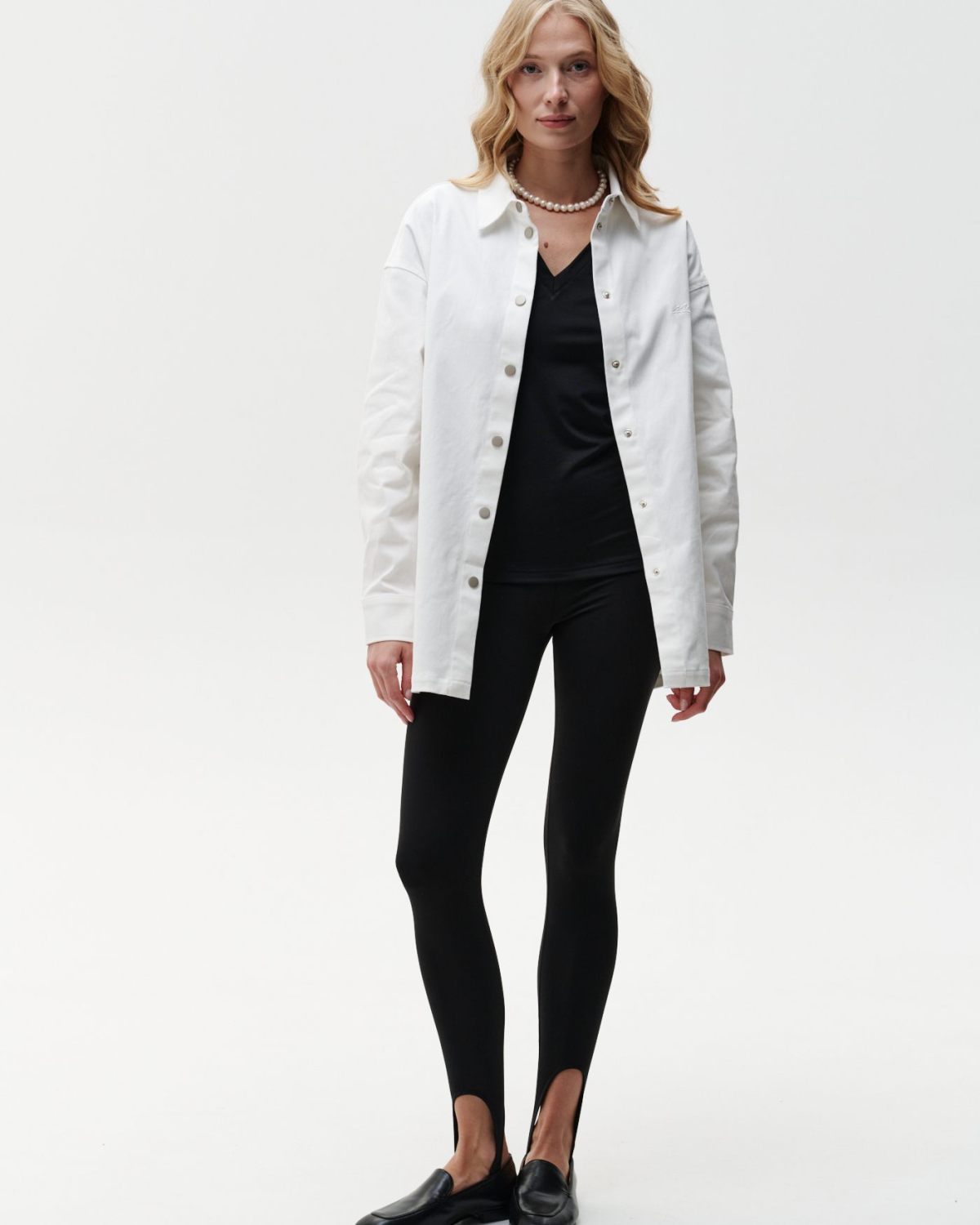 Рубашка джинсовая с длинным рукавом Gardenika Nikasport, W3GN54-WHT, цвет белый