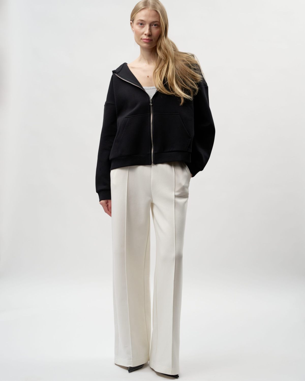 Худи на молнии Pure Nikasport, W5CLP34-BLK, цвет черный