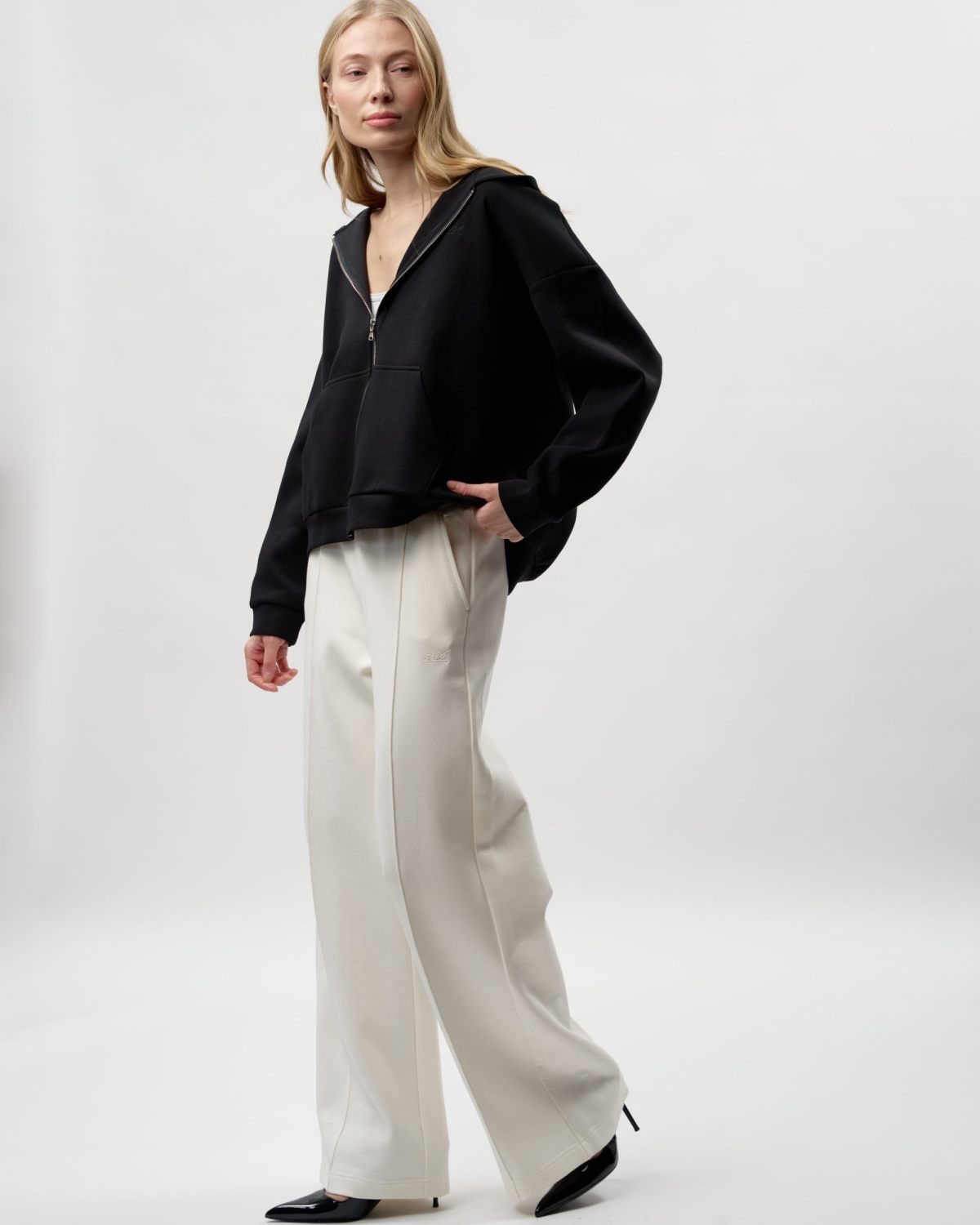 Худи на молнии Pure Nikasport, W5CLP34-BLK, цвет черный