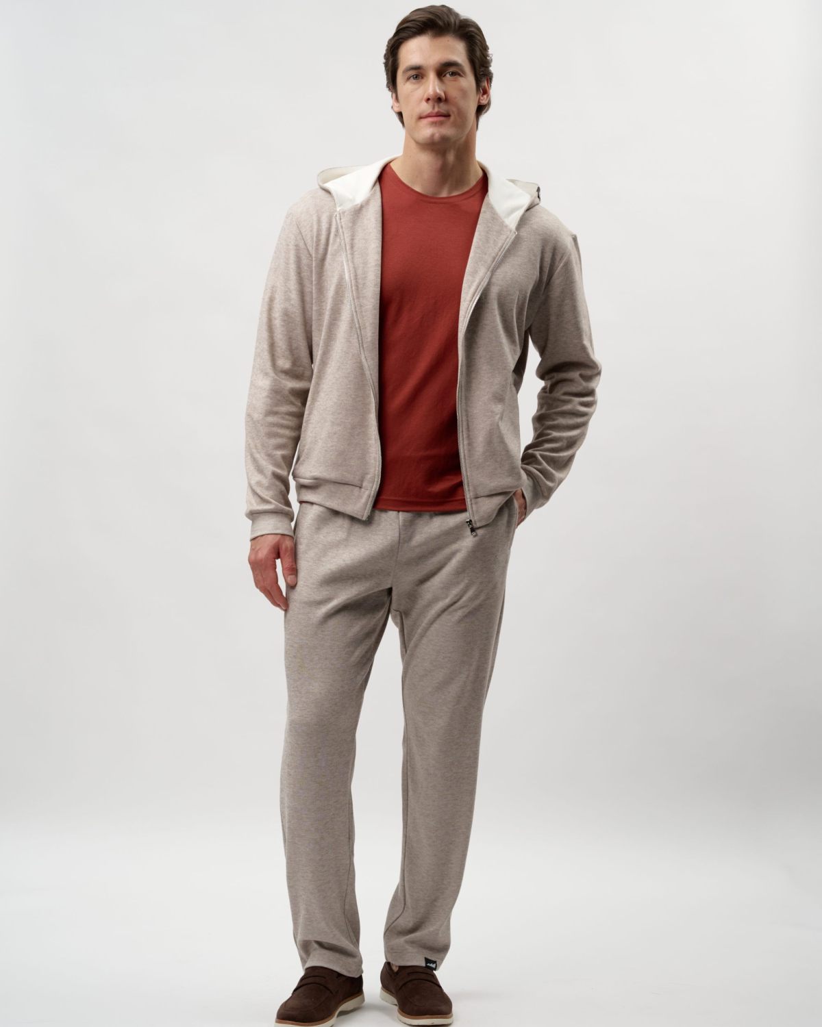 Худи на молнии Softwear Nikasport, M5HOM34-BGE/MLG, цвет бежевый