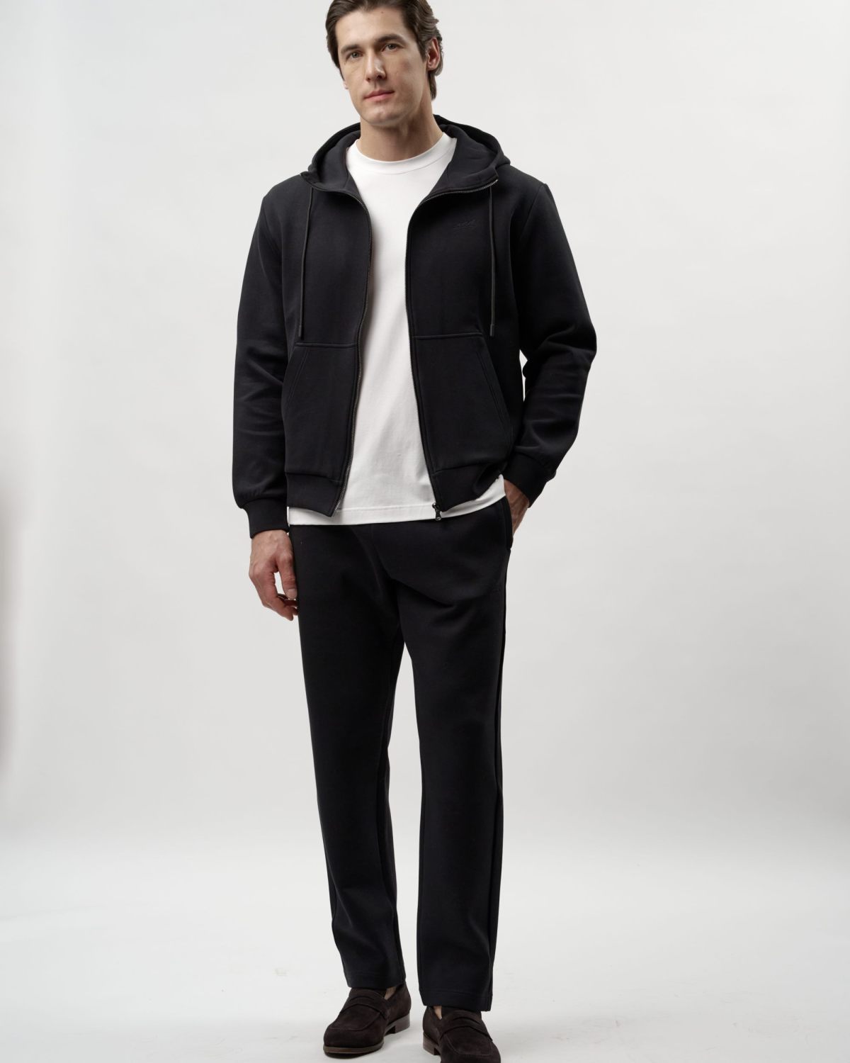 Худи на молнии Pure Nikasport, M5CLP34-BLK, цвет черный