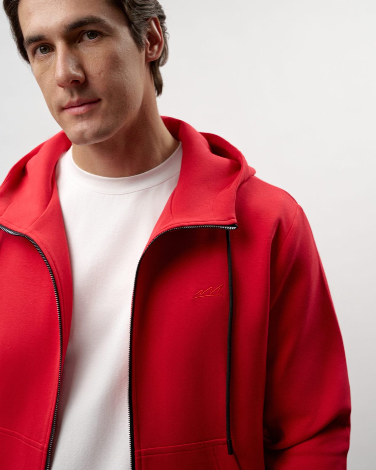 Худи на молнии Pure Nikasport, M5CLP34-RED, цвет красный