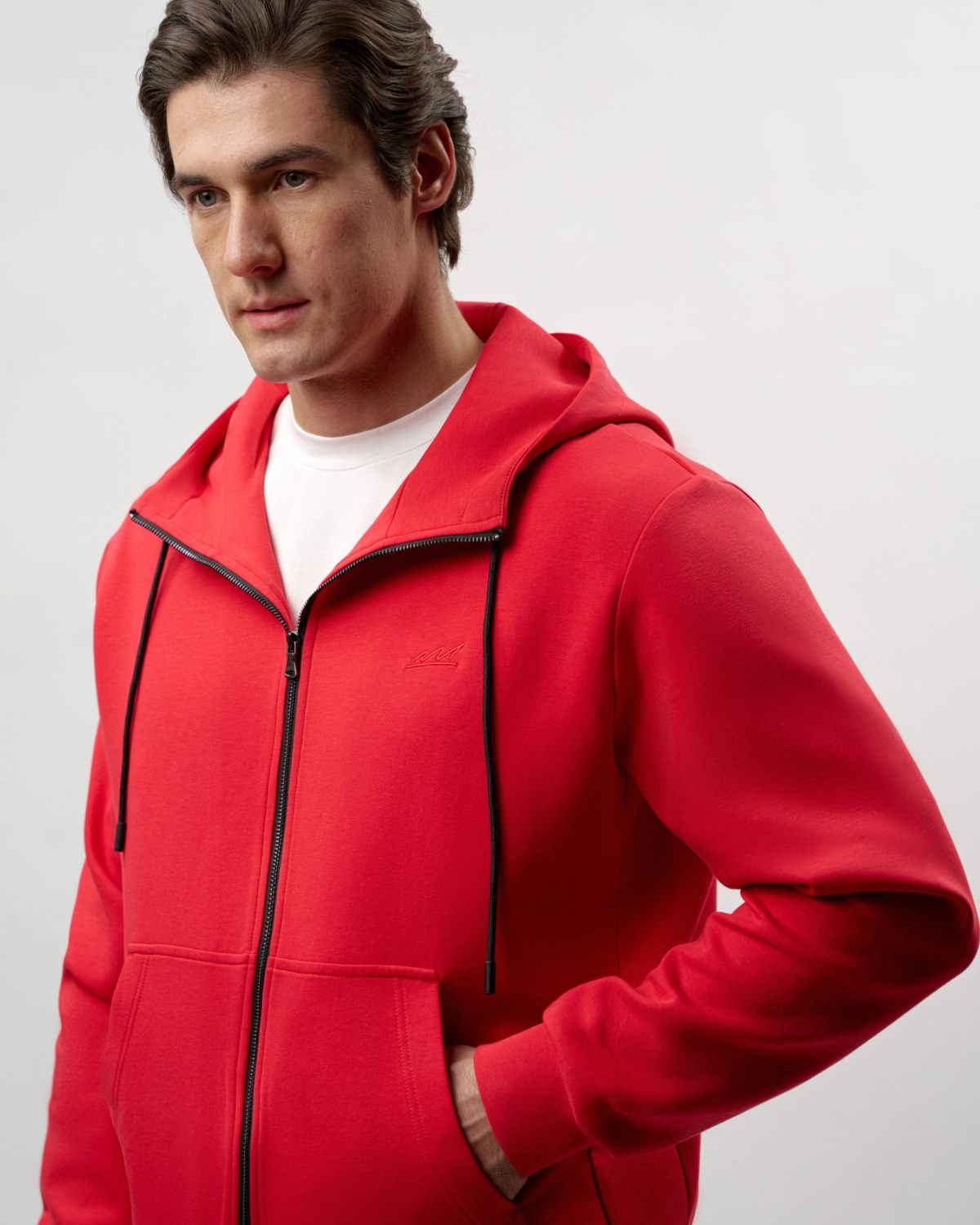 Худи на молнии Pure Nikasport, M5CLP34-RED, цвет красный