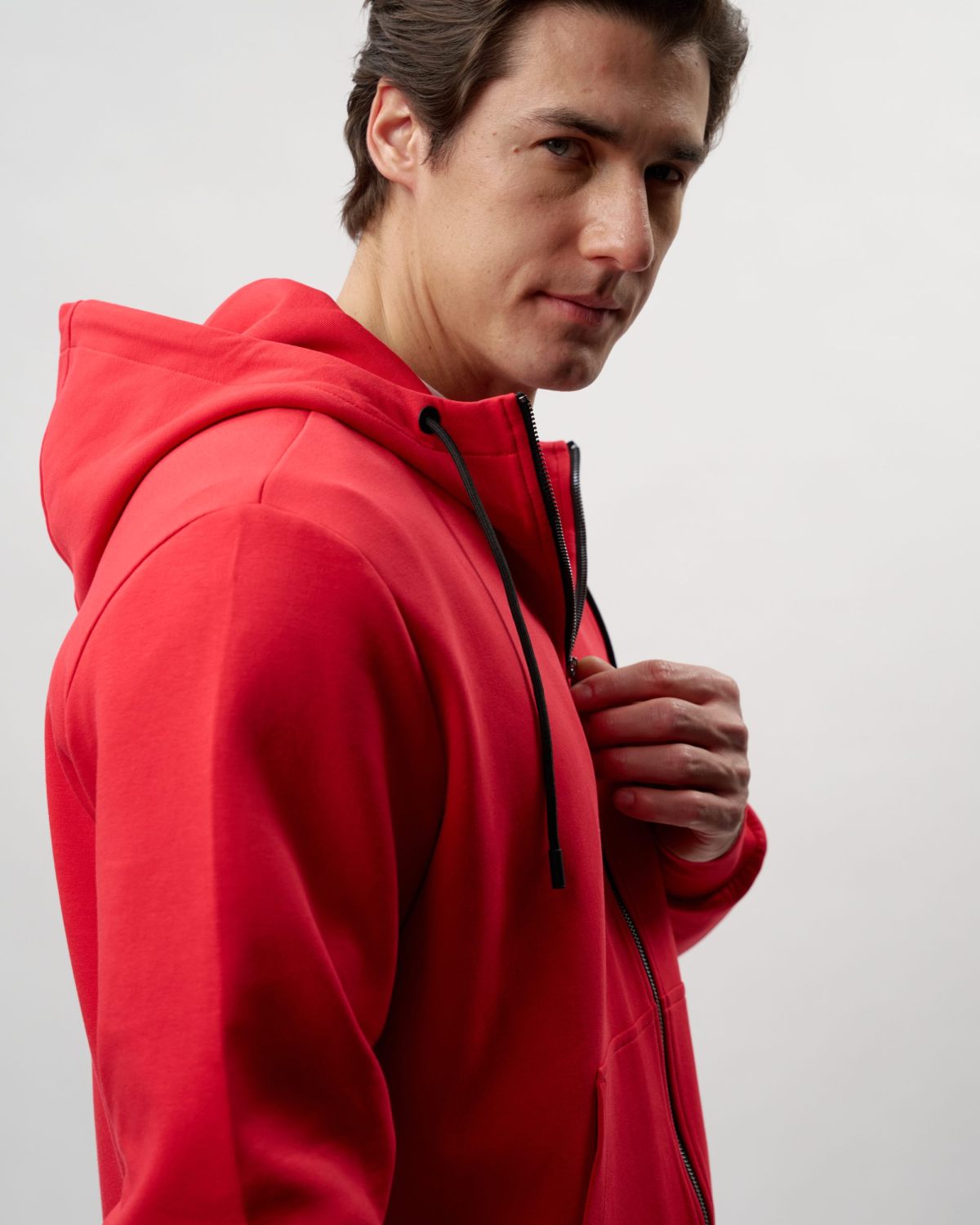 Худи на молнии Pure Nikasport, M5CLP34-RED, цвет красный