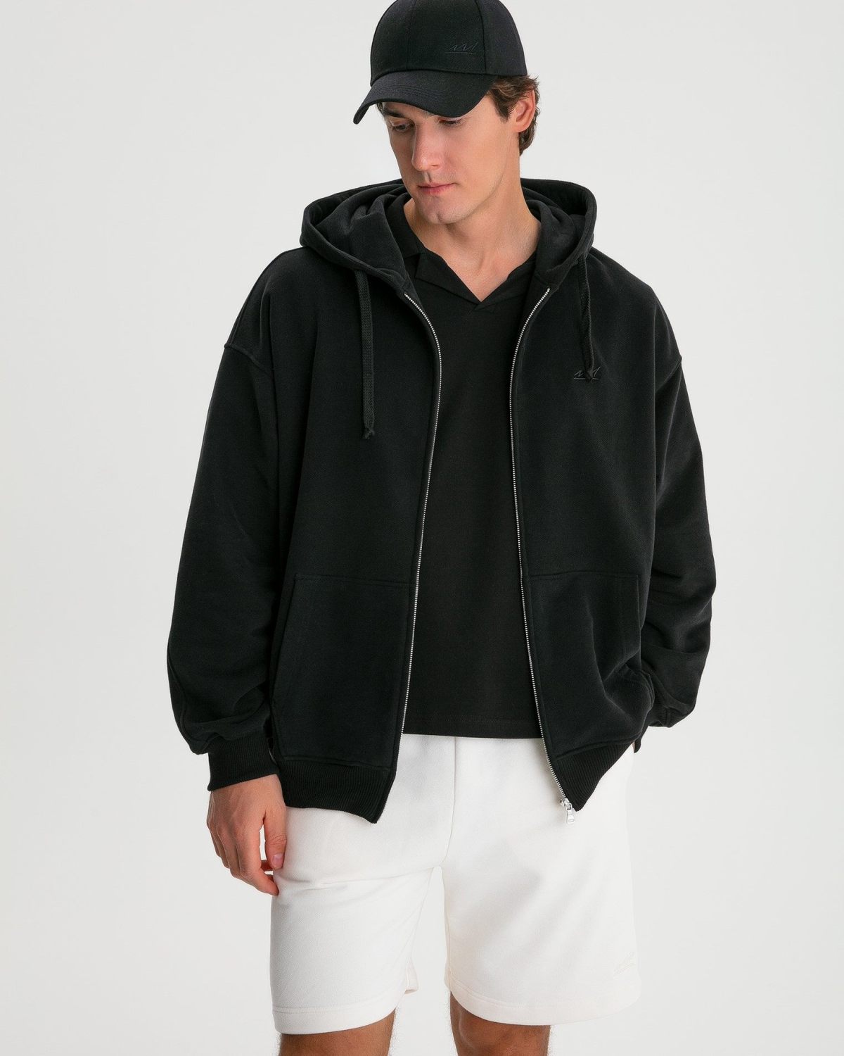 Толстовка на молнии с капюшоном CL M BLK Nikasport, 3M5CL34E1-3BLK14, цвет черный