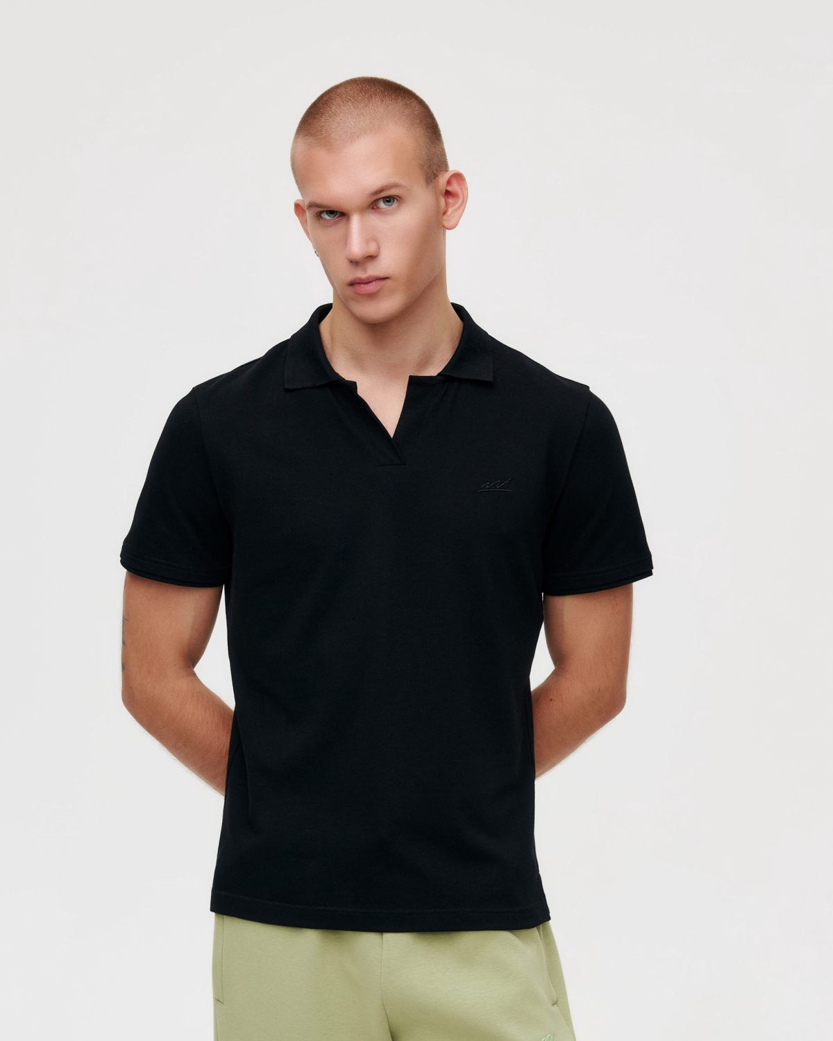 Поло Regular Pure Nikasport, M5CLP412-BLK, цвет черный