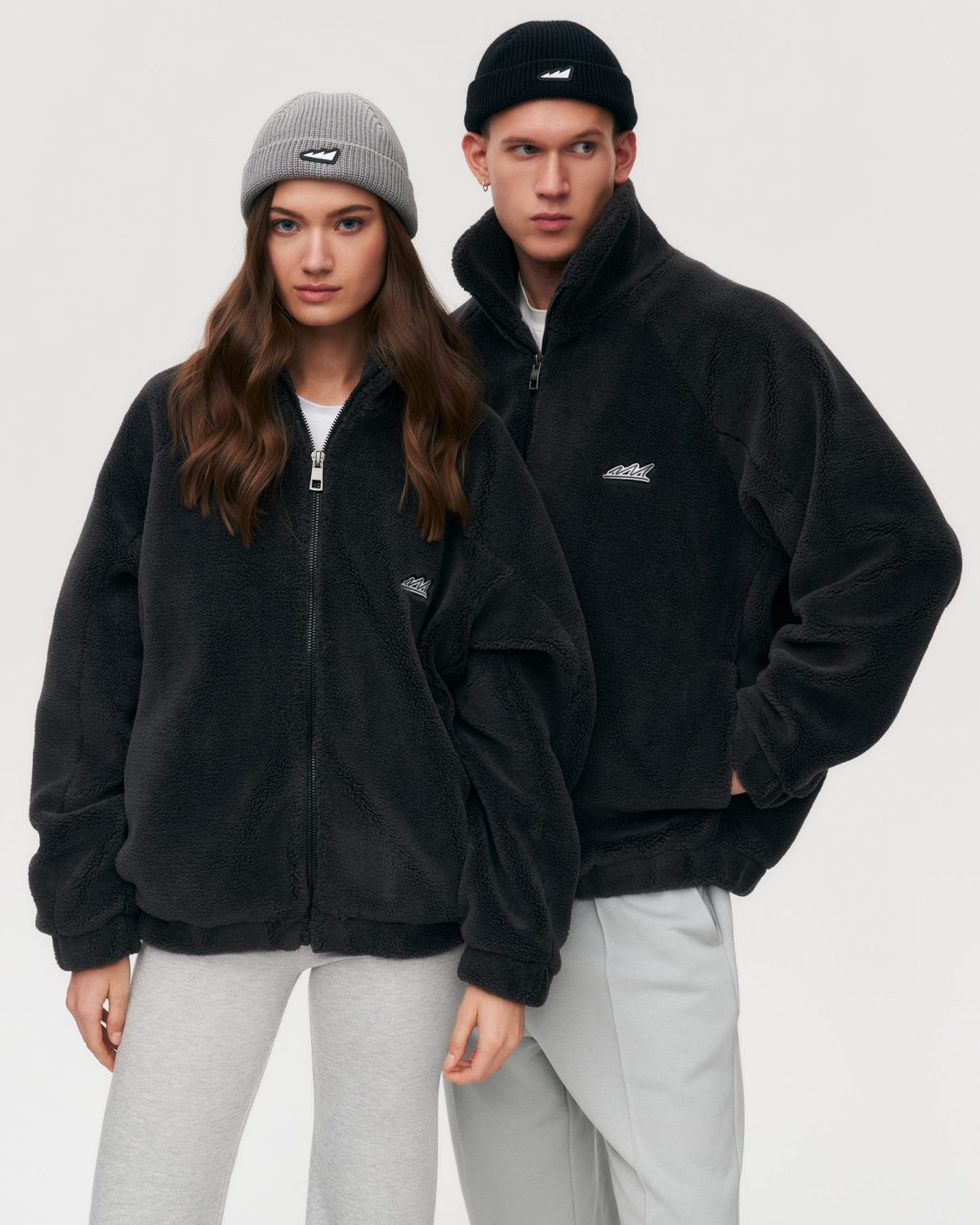 Утепленная шерпа на молнии Pure Nikasport, U5CLP13-GPH, цвет графит