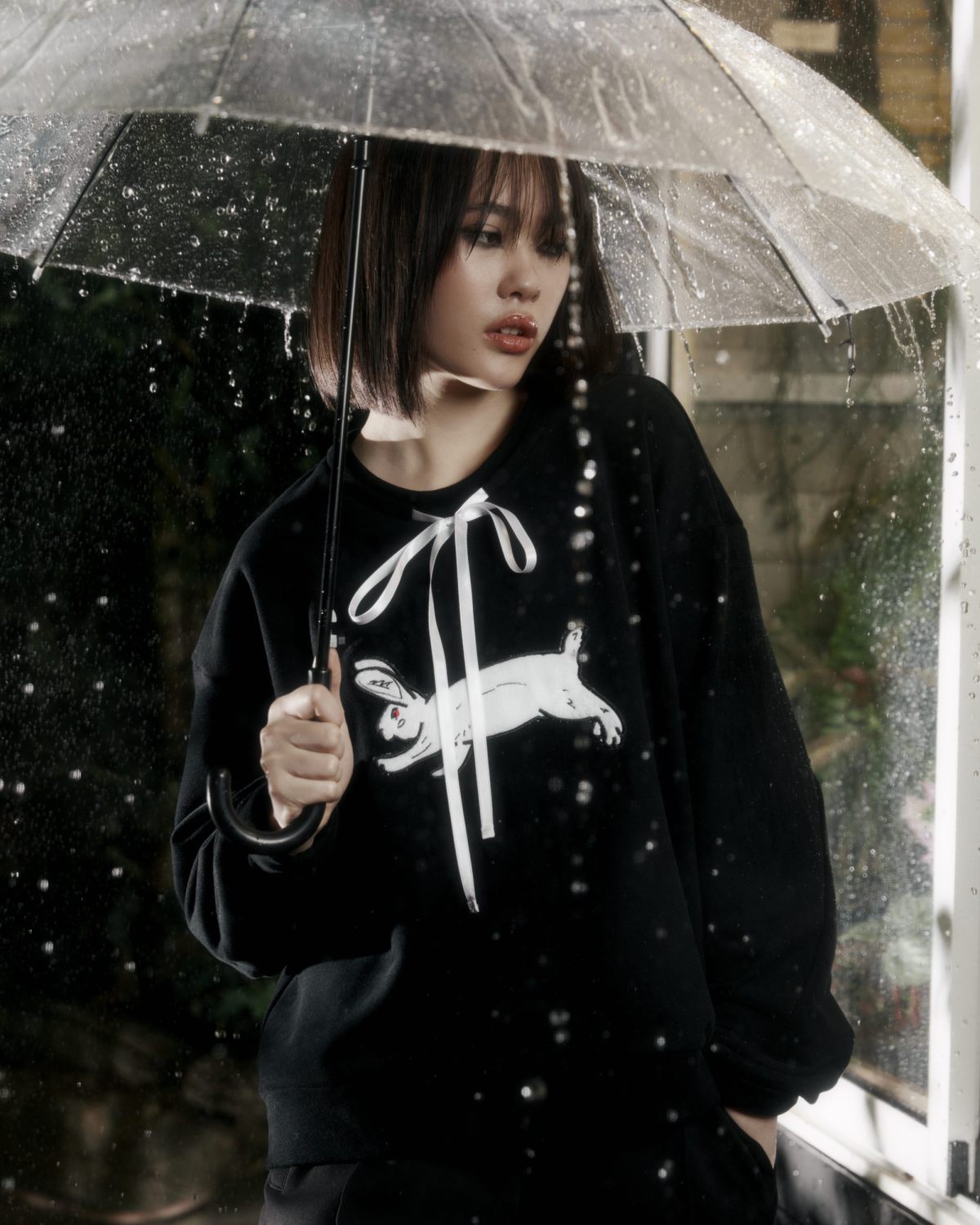 Свитшот с бантиком Villains Academy Nikasport, W3VA33-BLK, цвет черный