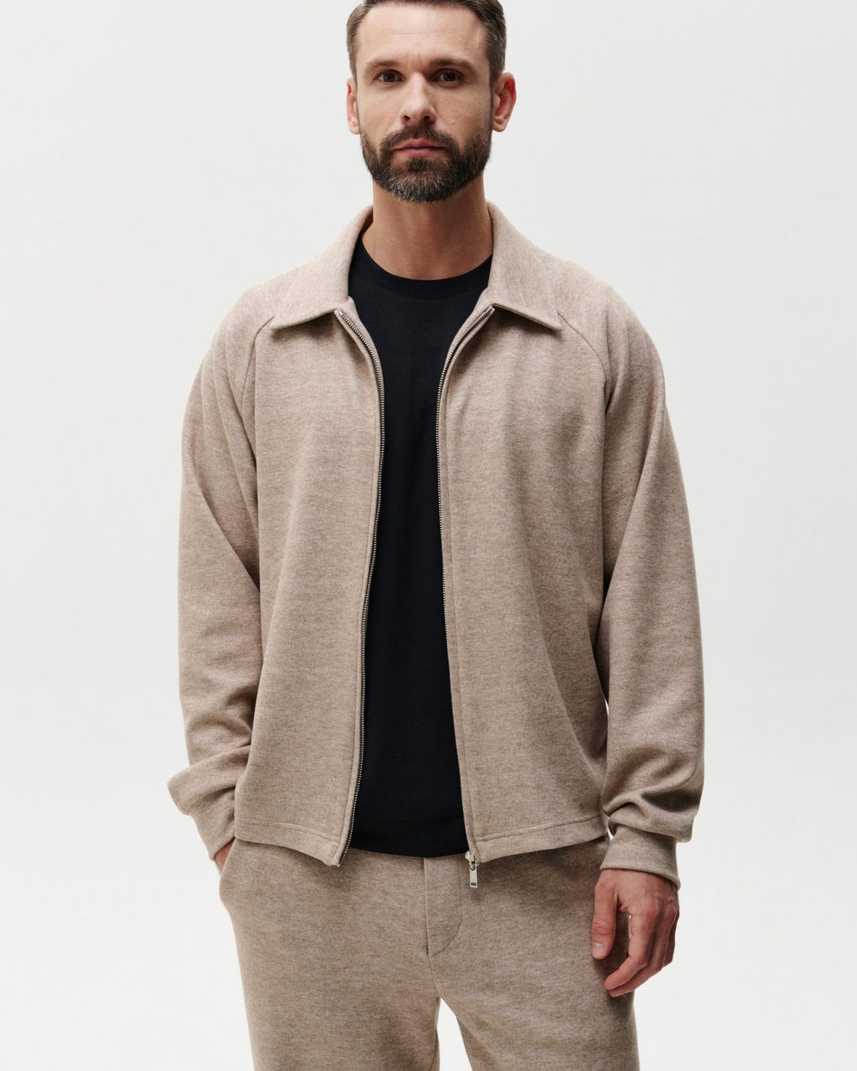 Джемпер на молнии Softwear Nikasport, 2M4SW31E1-25BGE/MLG86, цвет бежевый