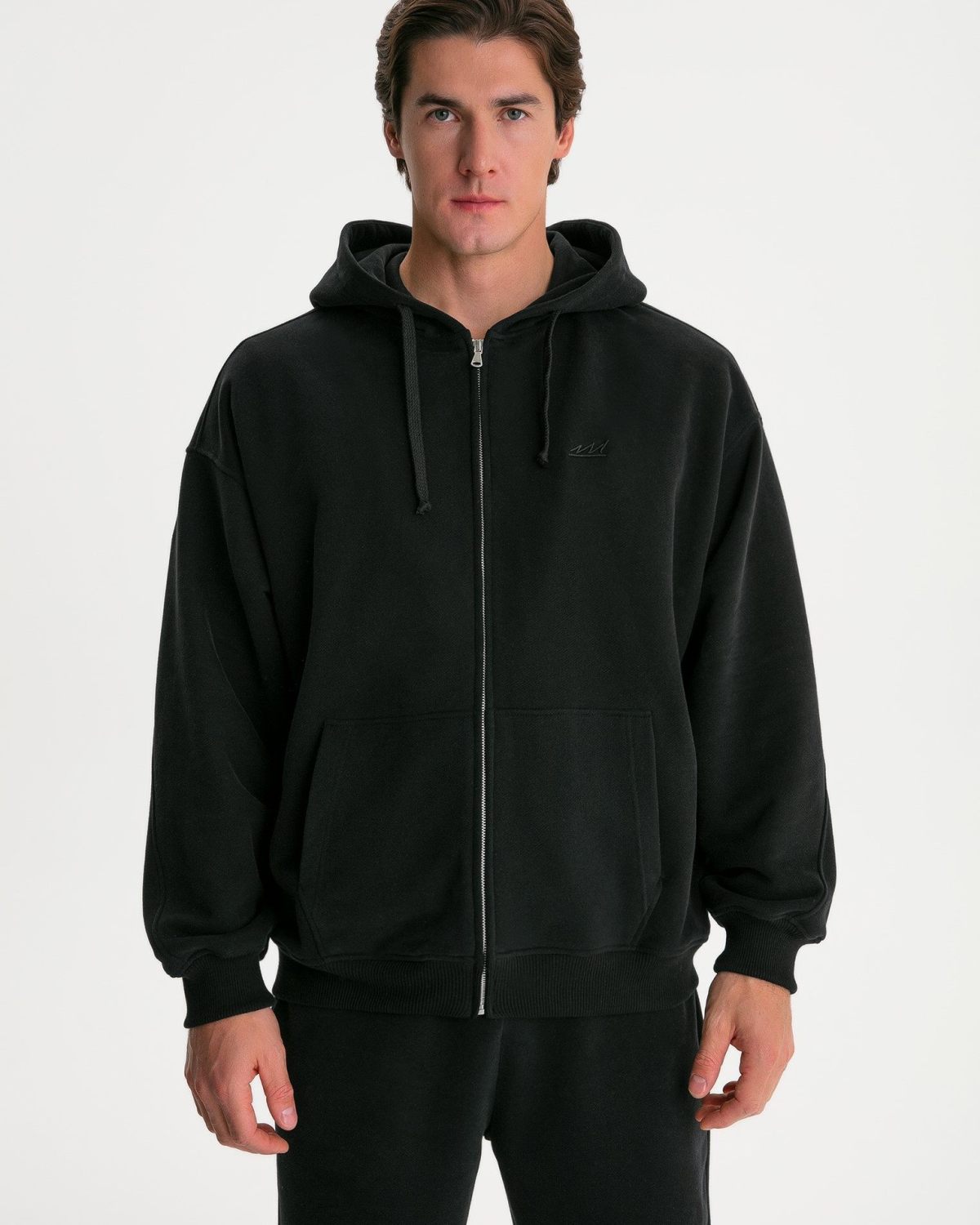 Толстовка на молнии с капюшоном CL M BLK Nikasport, 3M5CL34E1-3BLK14, цвет черный