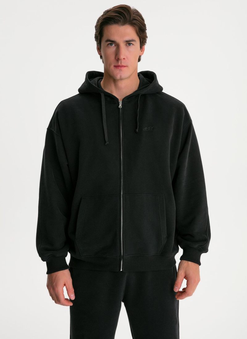 Толстовка на молнии с капюшоном CL M BLK Nikasport, 3M5CL34E1-3BLK14, цвет черный