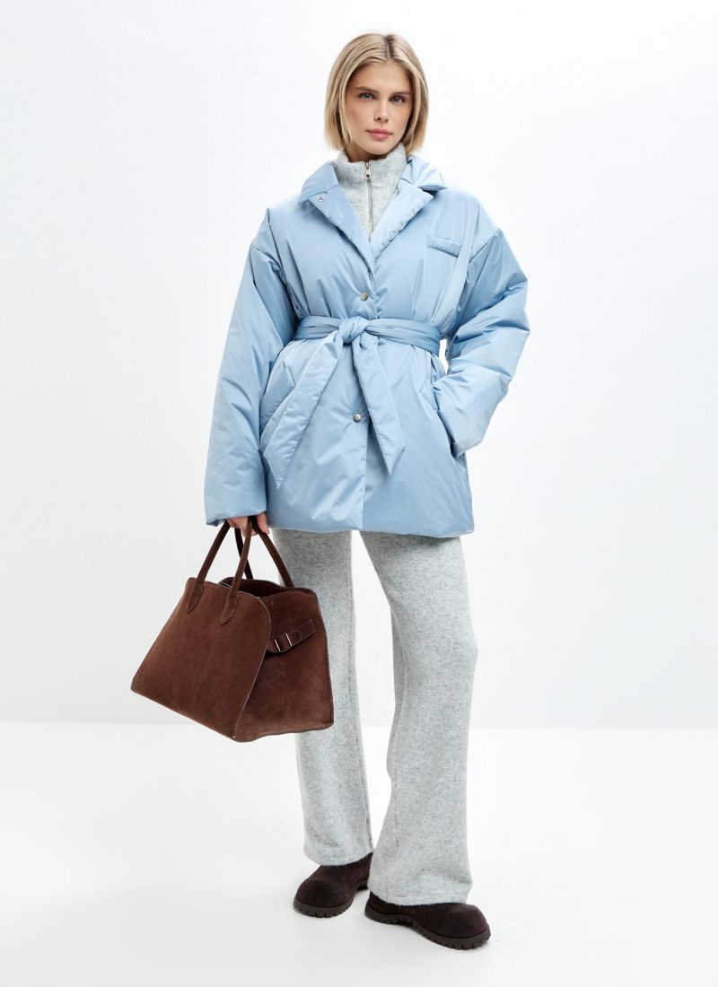 Утепленное пальто Pure Nikasport, 1W8PR110W-47LGT/BLU40, цвет голубой