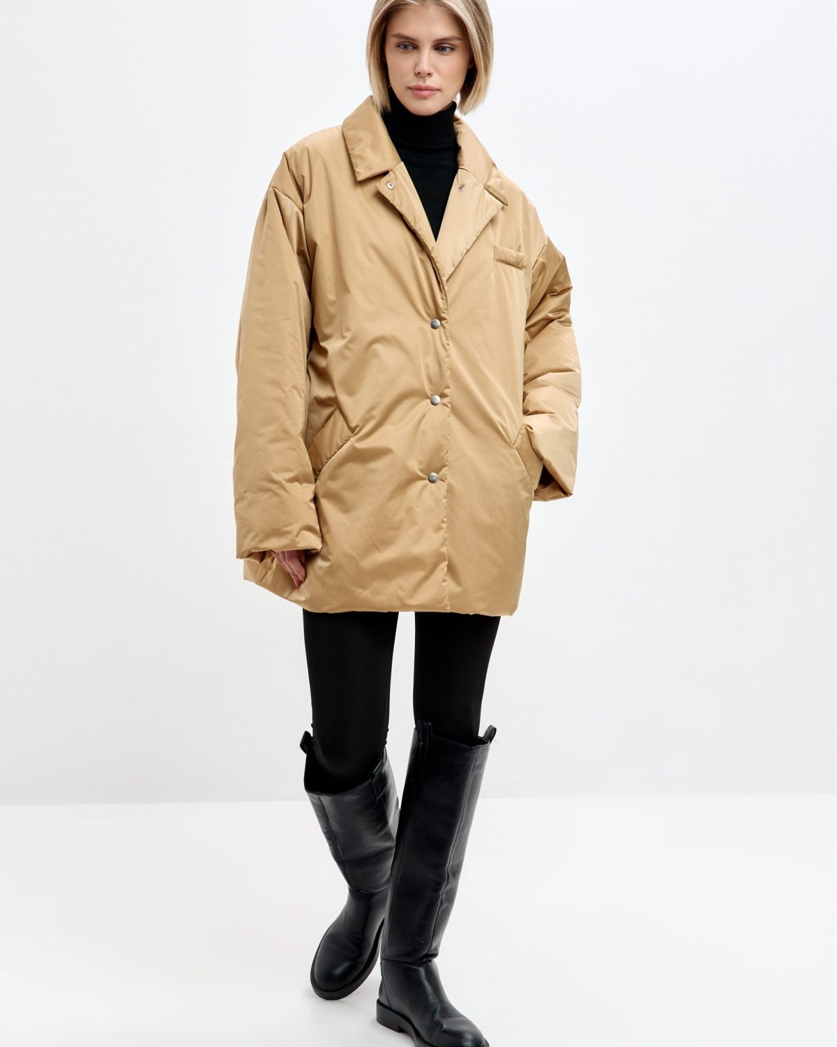 Утепленное пальто Pure Nikasport, 1W8PR110W-47CML40, цвет кэмел