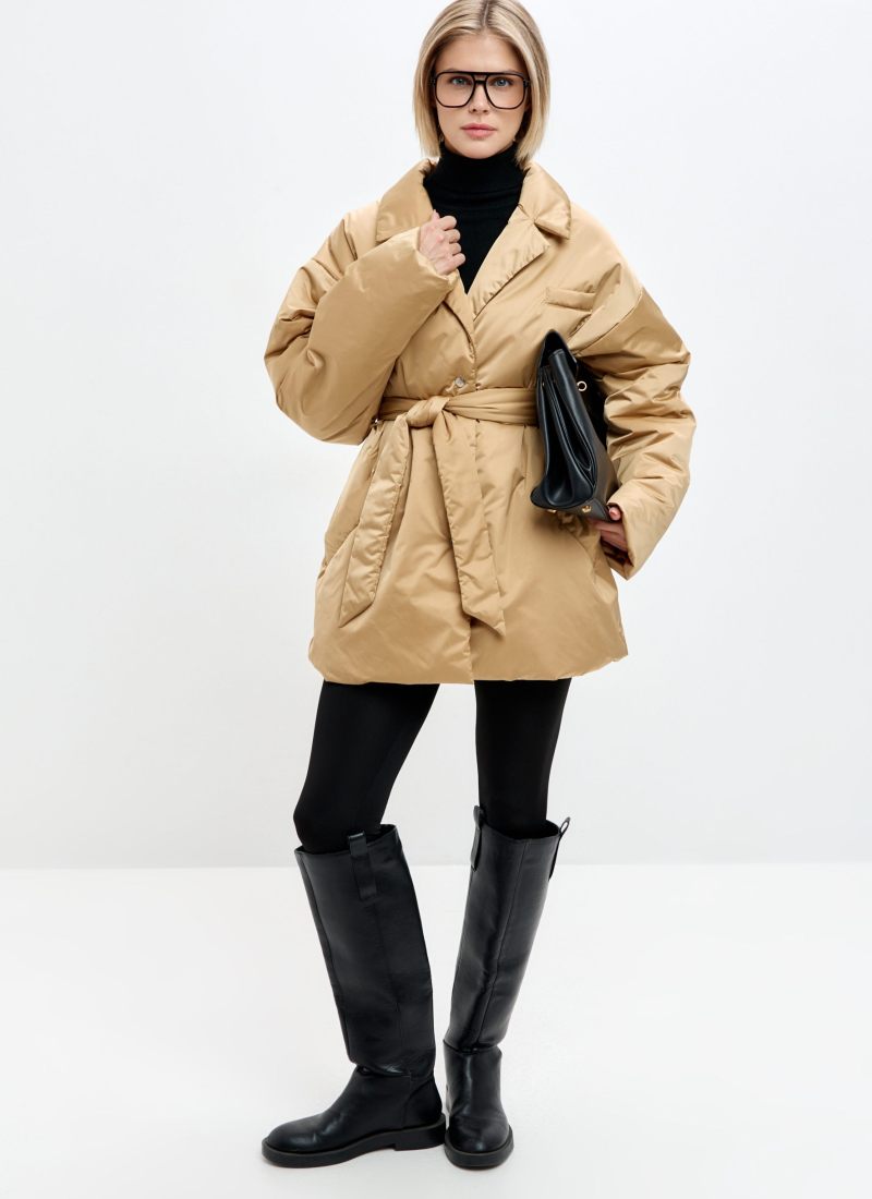 Утепленное пальто Pure Nikasport, 1W8PR110W-47CML40, цвет кэмел