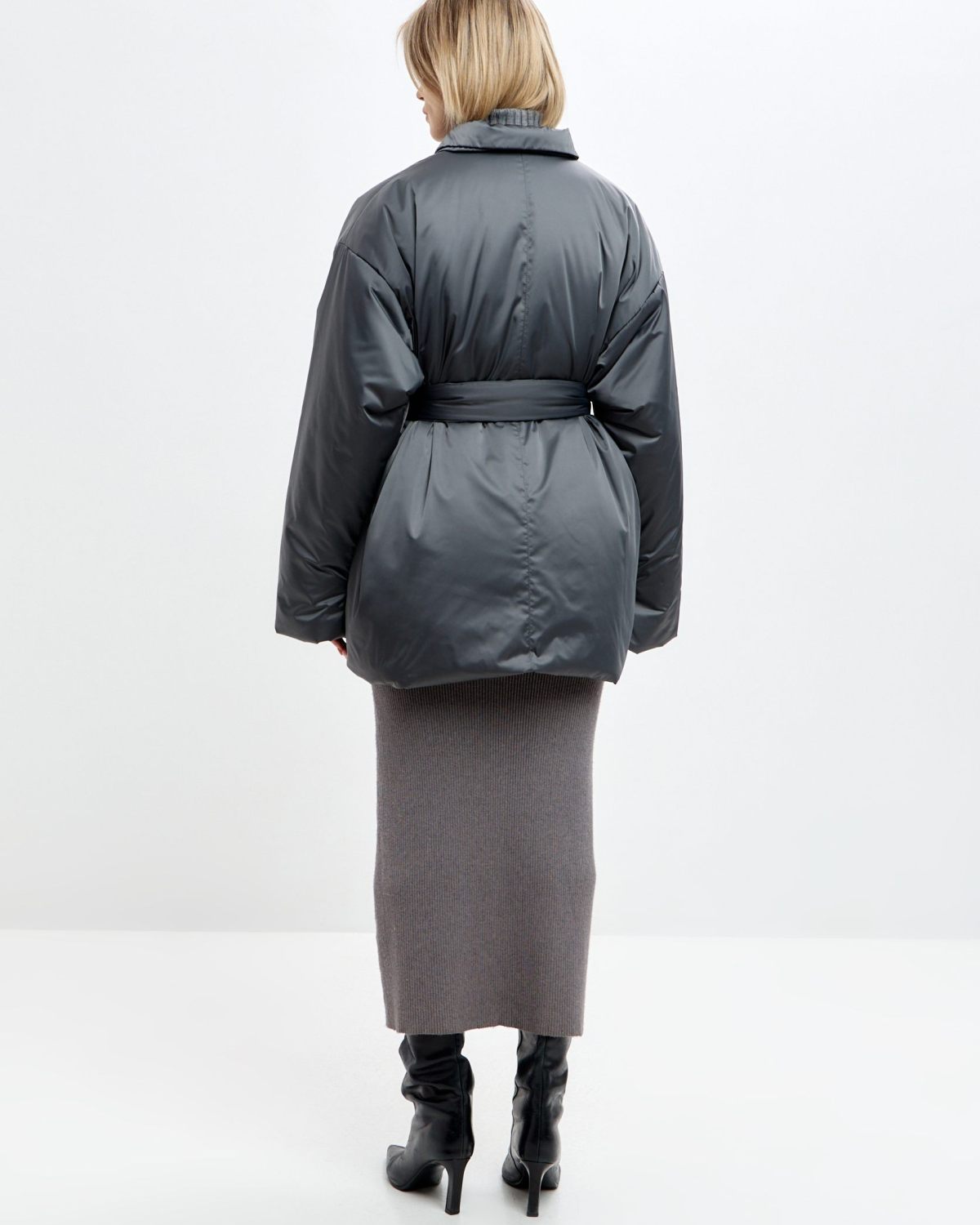 Утепленное пальто Pure Nikasport, 1W8PR110W-47GPH40, цвет графит