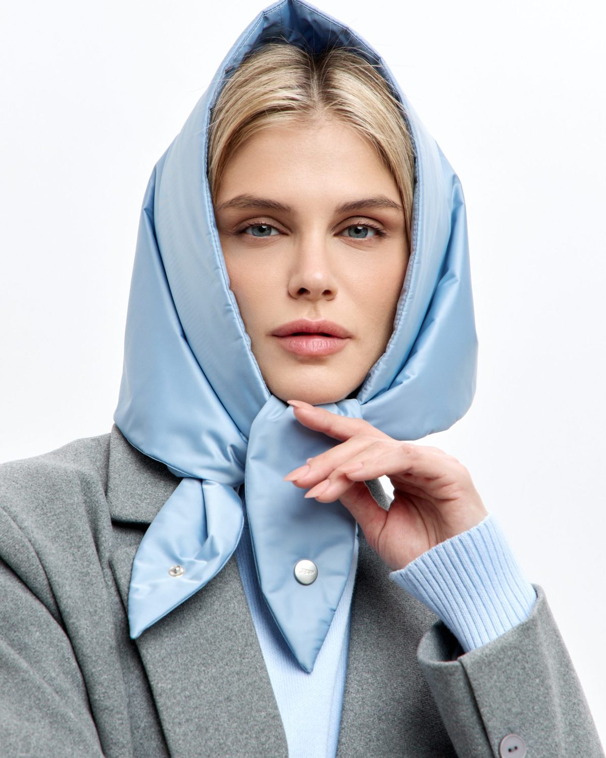 Косынка утепленная Pure Nikasport, 1W8PR143W-47LGT/BLU40, цвет голубой