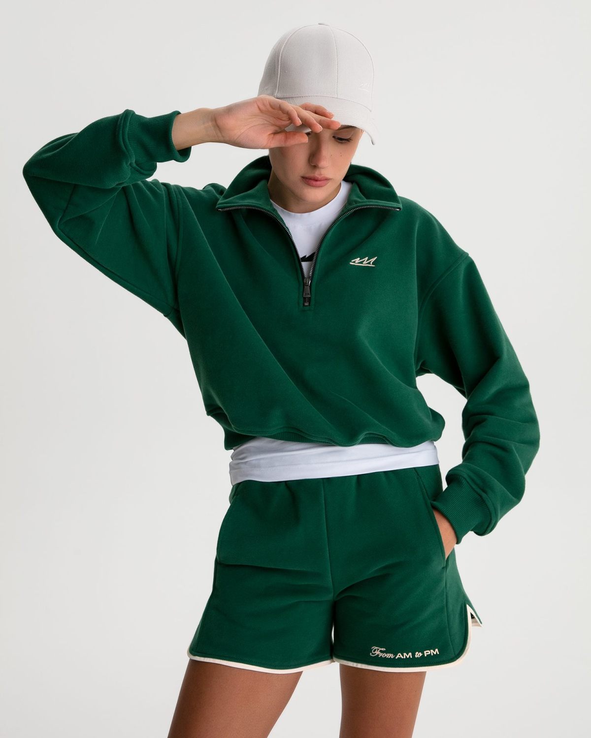 Укороченные шорты Classic + Nikasport, W5CLP95-DRK/GRN, цвет зеленый