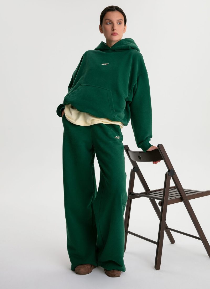 Брюки широкие Classic Nikasport, W5CL84-DRK/GRN, цвет зеленый
