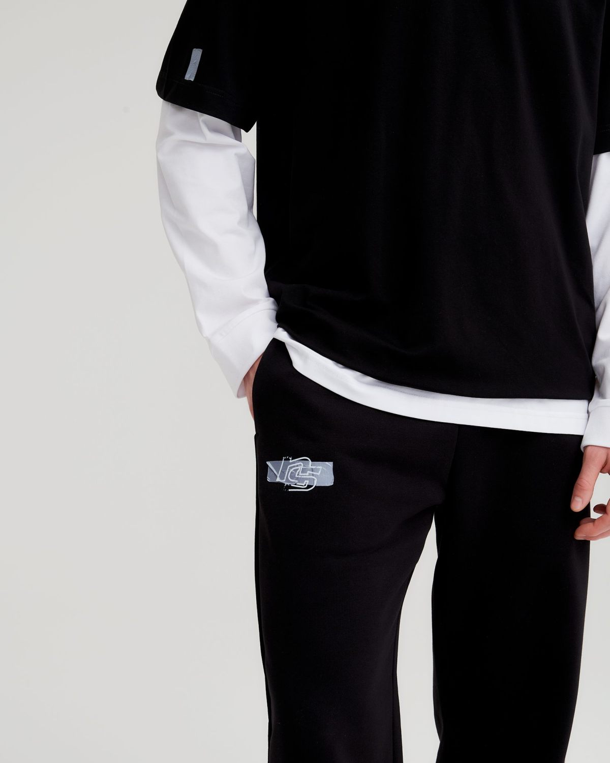 Брюки джоггеры широкие Oops Nikasport, M4OPS83-BLK, цвет черный