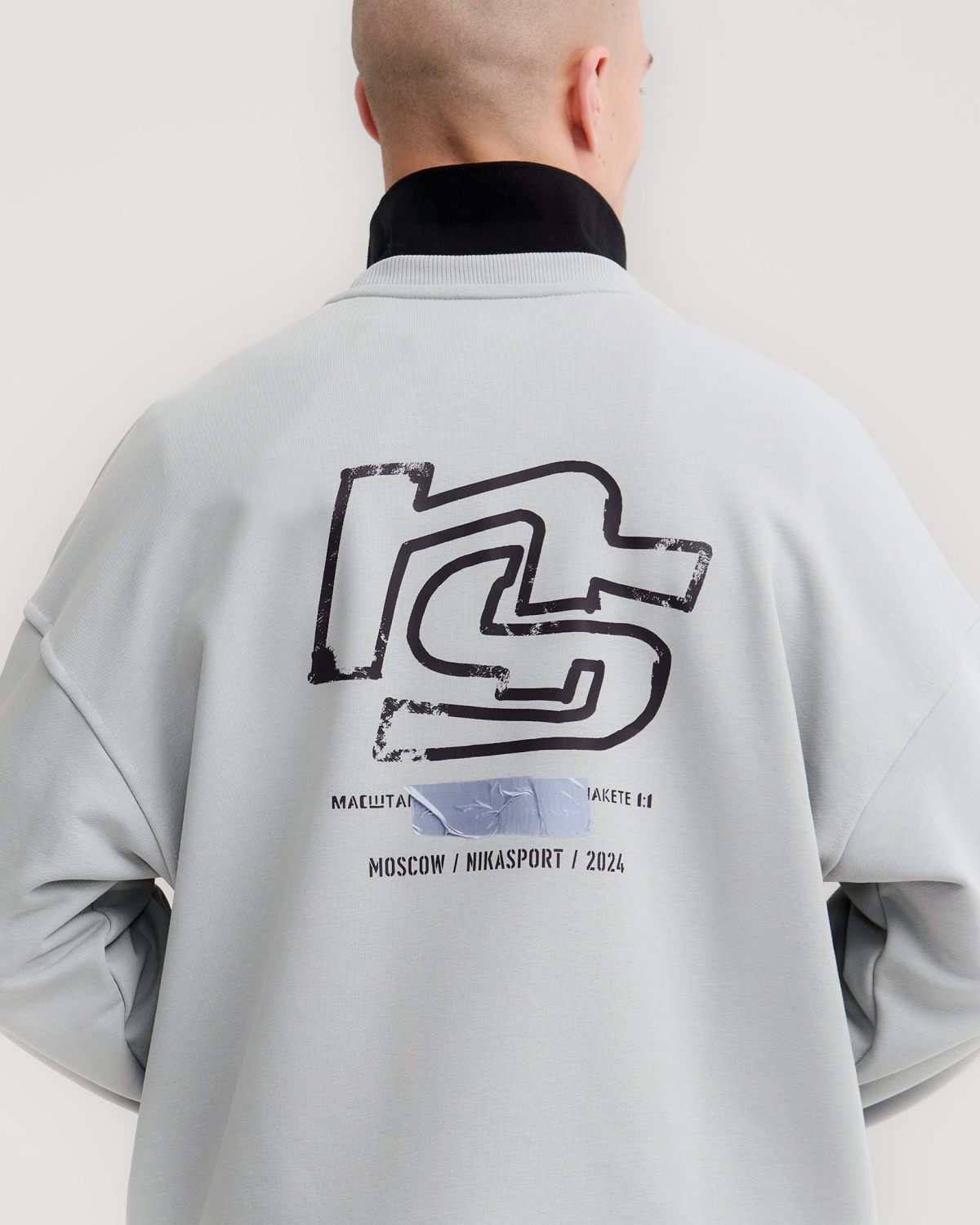 Свитшот Oops Nikasport, M4OPS33-GRY, цвет серый