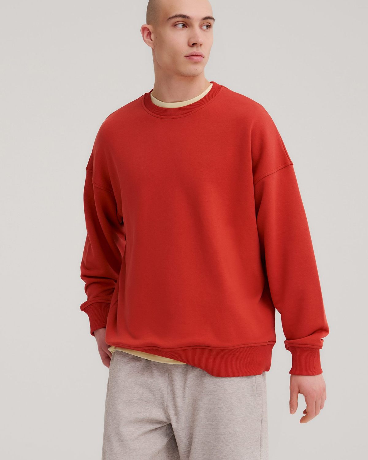 Свитшот Oops Nikasport, M4OPS33-VIN, цвет терракотовый