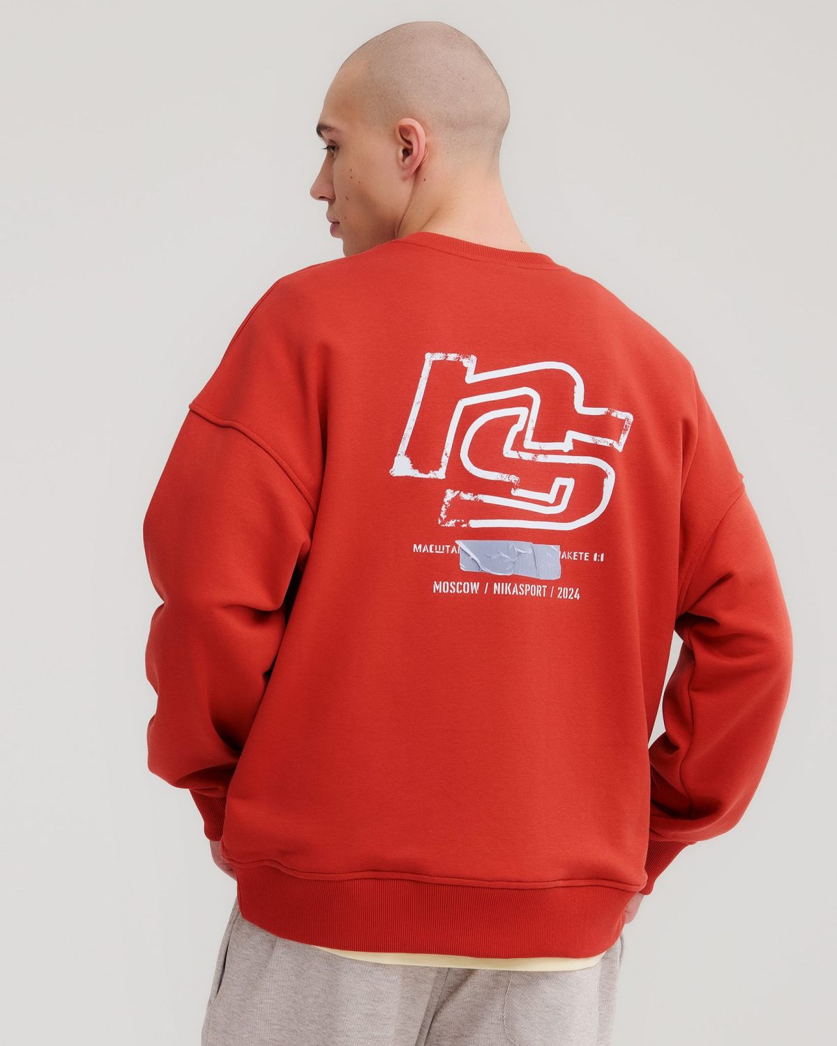 Свитшот Oops Nikasport, M4OPS33-VIN, цвет терракотовый