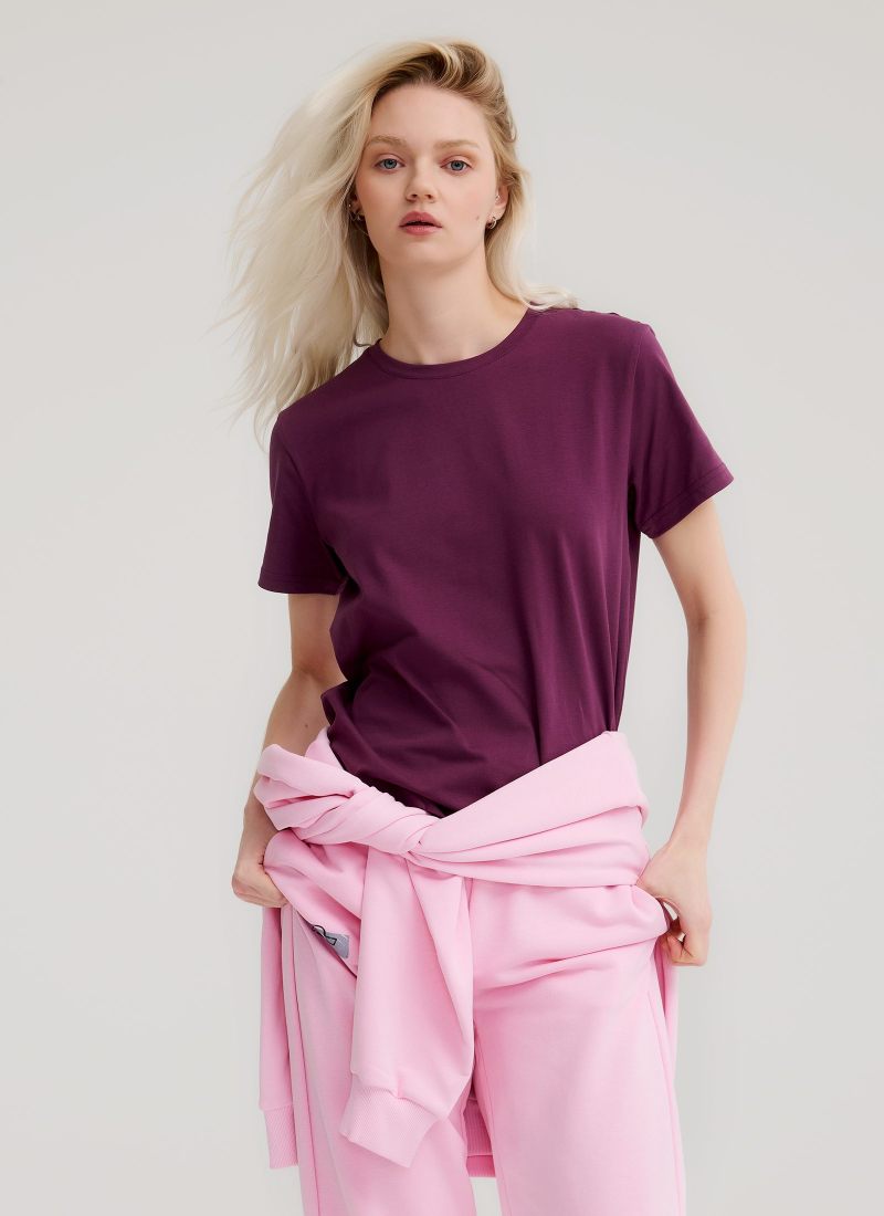 Футболка Regular Classic Nikasport, W5CL410-PLM, цвет сливовый