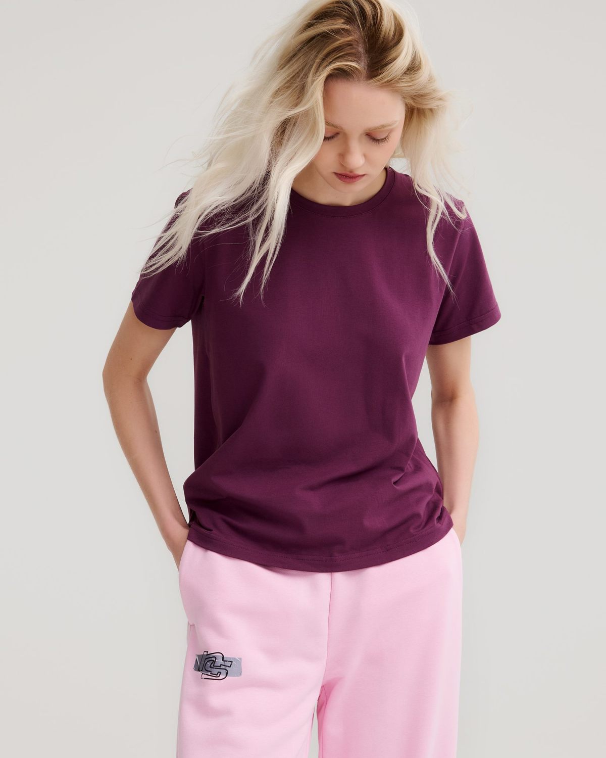 Футболка Regular Classic Nikasport, W5CL410-PLM, цвет сливовый