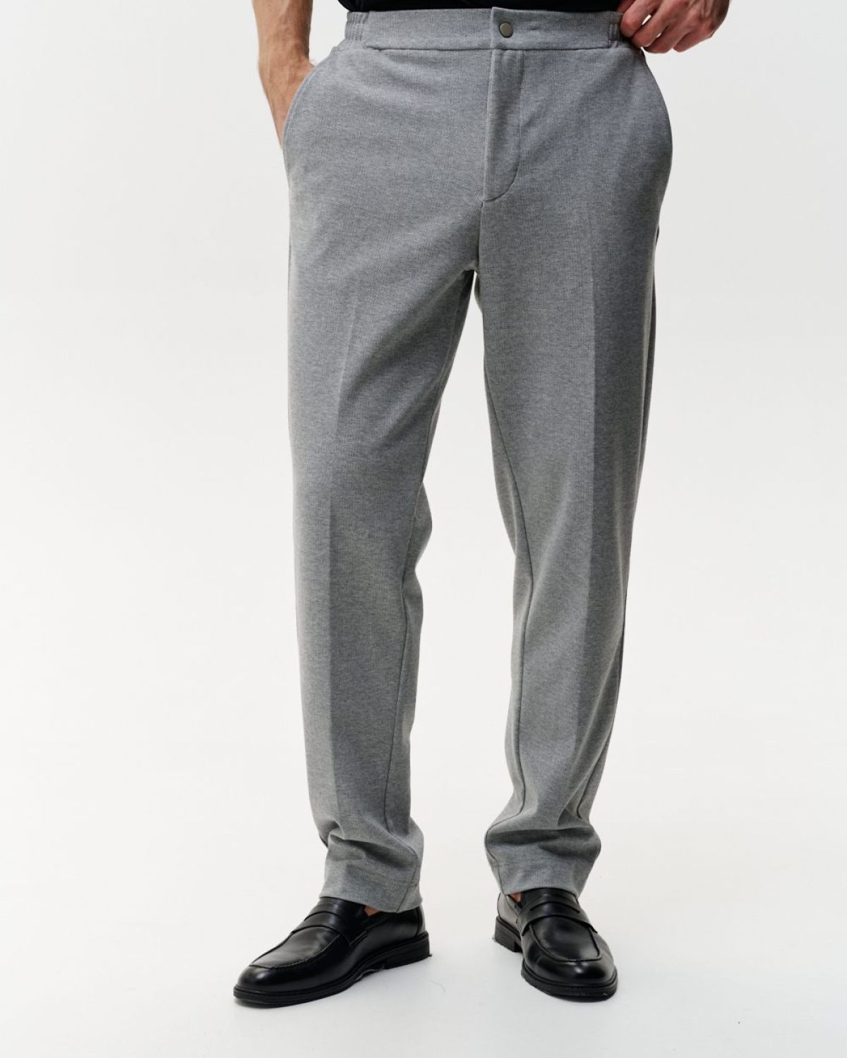 Брюки со стрелками Office Core Nikasport, 2M2OC814W-25GRY/MLG23, цвет серый меланж