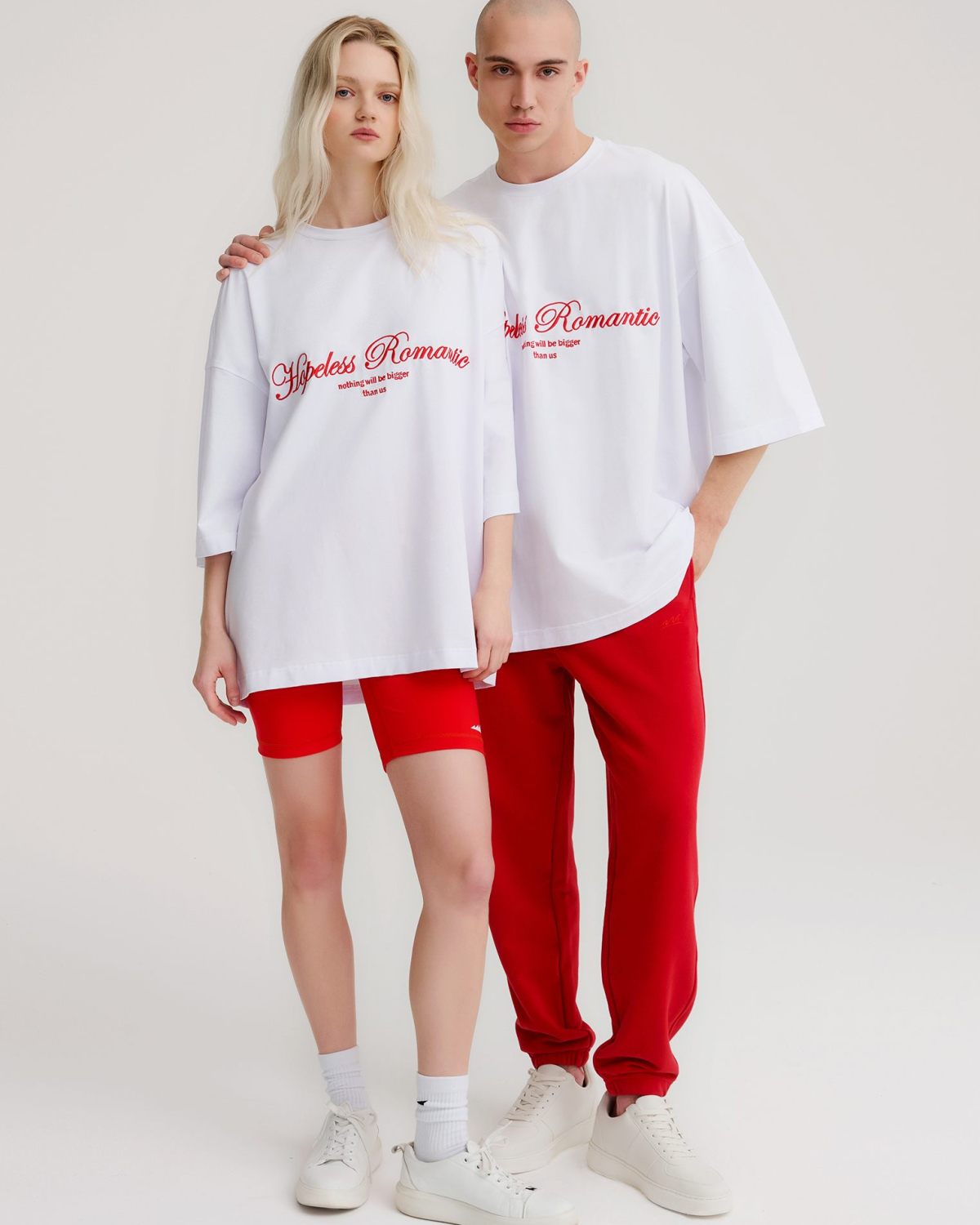 Футболка Oversize Valentine Nikasport, U2VD47-WHT, цвет белый