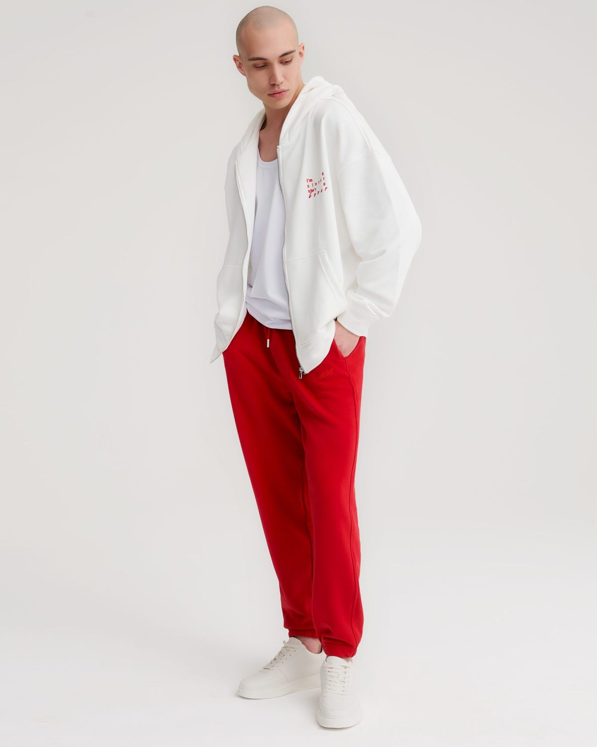 Худи на молнии Valentine Nikasport, M2VD34-ECR, цвет экрю