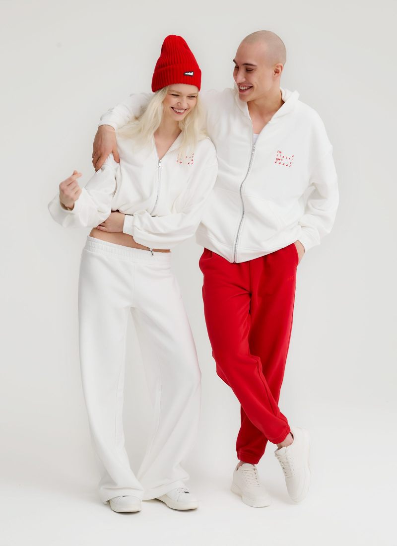 Брюки джоггеры широкие Valentine Nikasport, M2VD83-RED, цвет красный