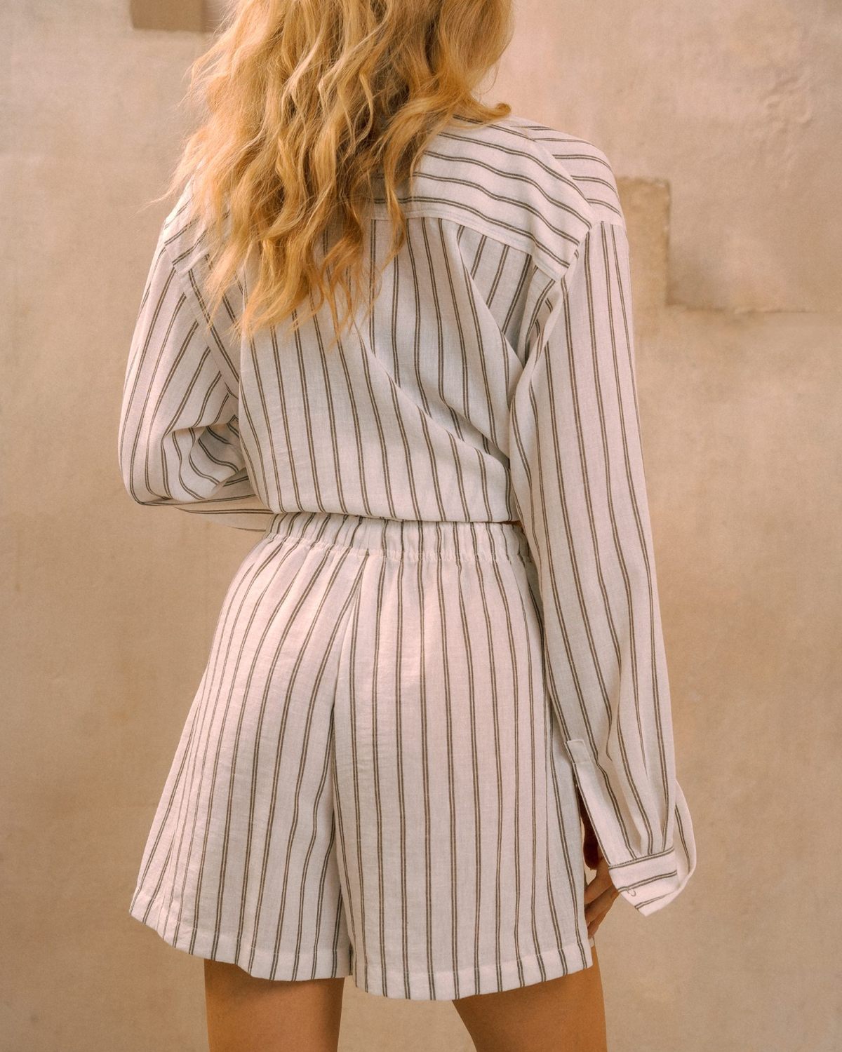 Укороченные шорты изо льна Softwear Nikasport, W4SFW95-BGE, цвет бежевый