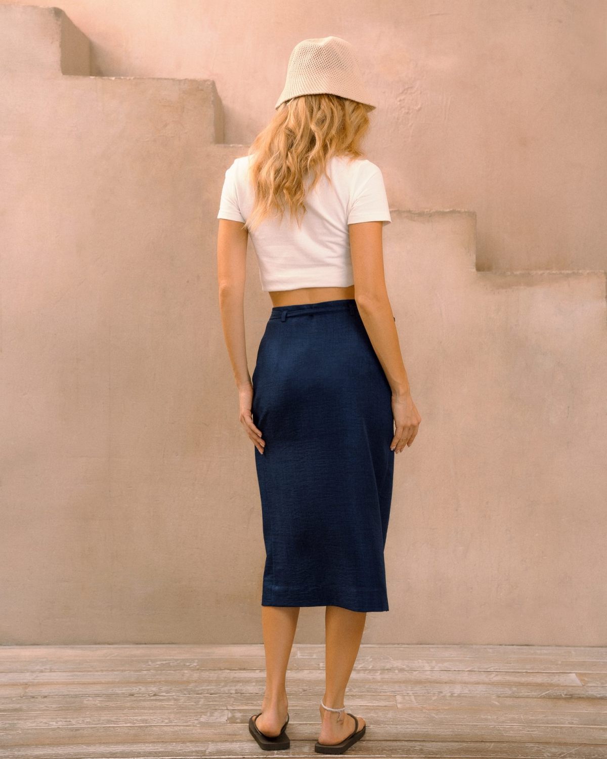 Юбка на запах Gardenika Nikasport, W3GN123-DRK/BLU, цвет темно-синий