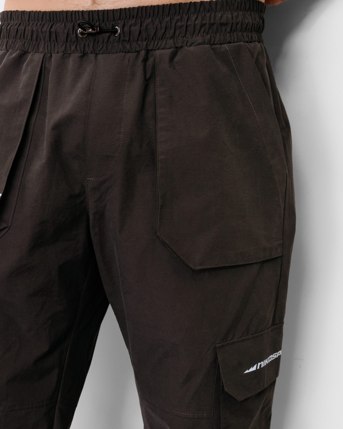 Брюки карго Beige&Grey Nikasport, BG55-M82-DRK/GRY, цвет темно-серый