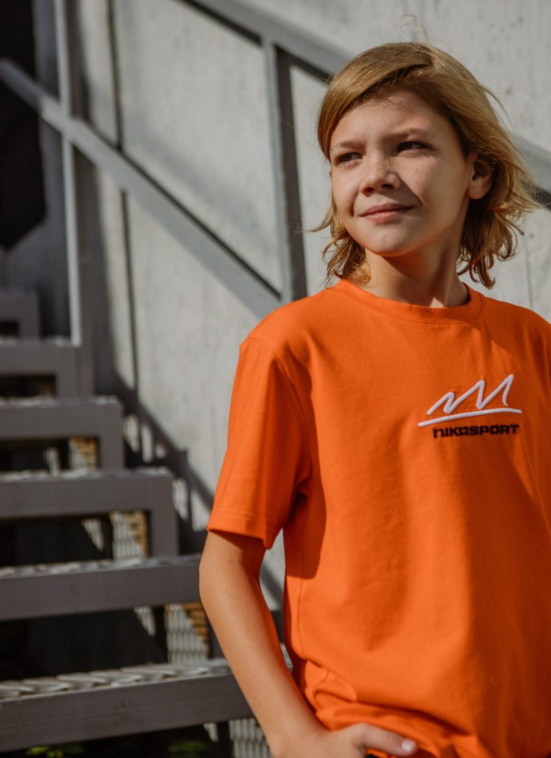 Футболка Oversize Smart Boys Gang Nikasport, SBG12-B-ORG, цвет оранжевый