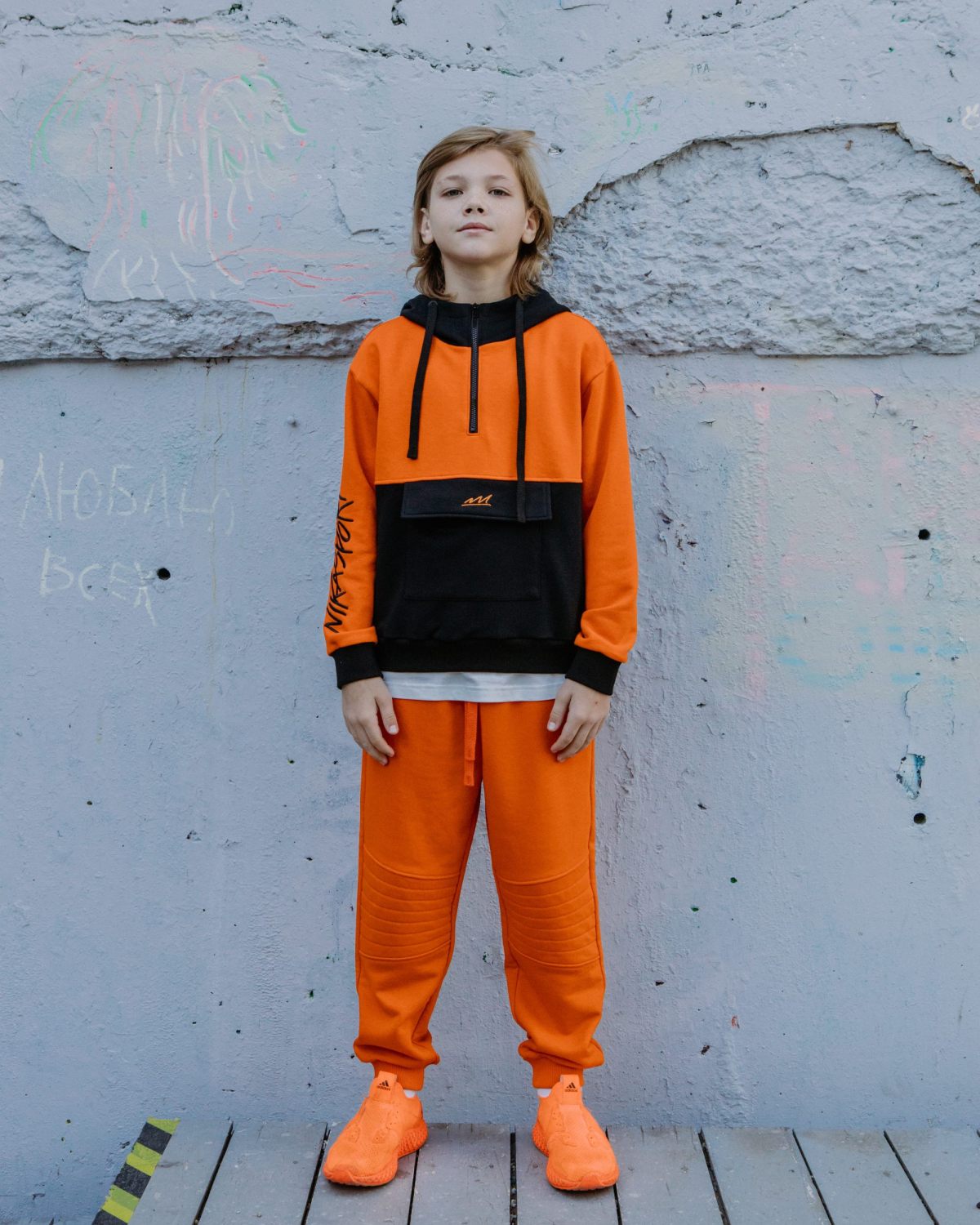 Брюки джоггеры Smart Boys Gang Nikasport, SBG53-B99-ORG, цвет оранжевый