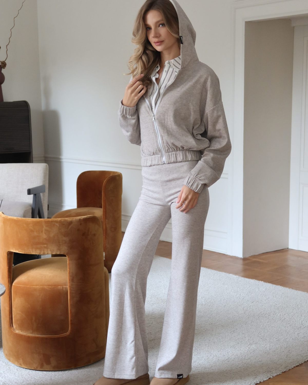 Брюки клеш Softwear Nikasport, W5HOM84-BGE/MLG, цвет бежевый