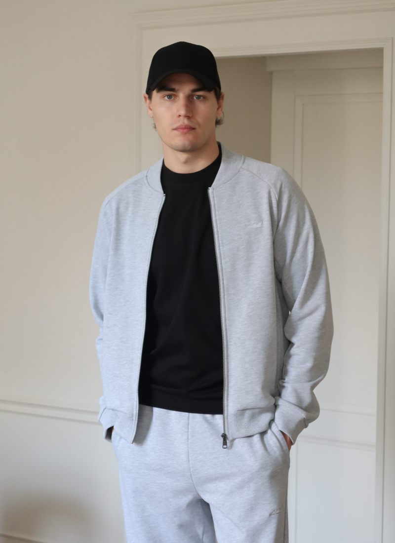 Джемпер на молнии Classic Nikasport, M5CL31-GRY/MLG, цвет серый меланж