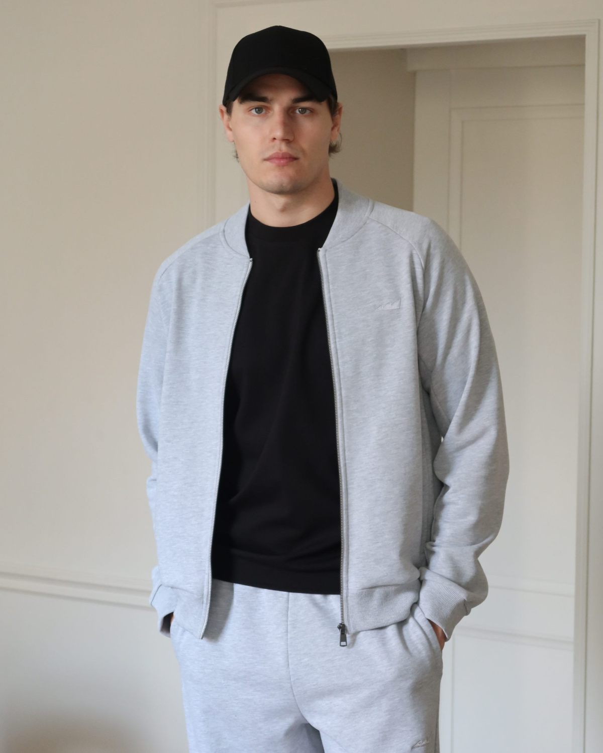 Джемпер на молнии Classic Nikasport, M5CL31-GRY/MLG, цвет серый меланж