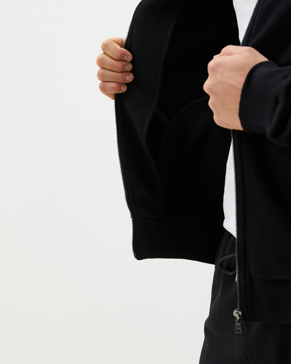 Джемпер на молнии Classic Nikasport, M5CL31-BLK, цвет черный