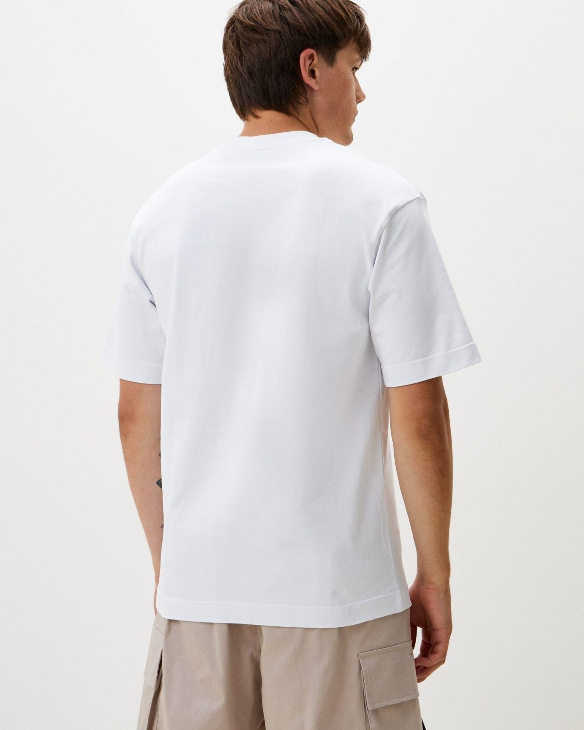 Футболка Oversize из плотного хлопка Classic Nikasport, CL12-M11-WHT_T, цвет белый