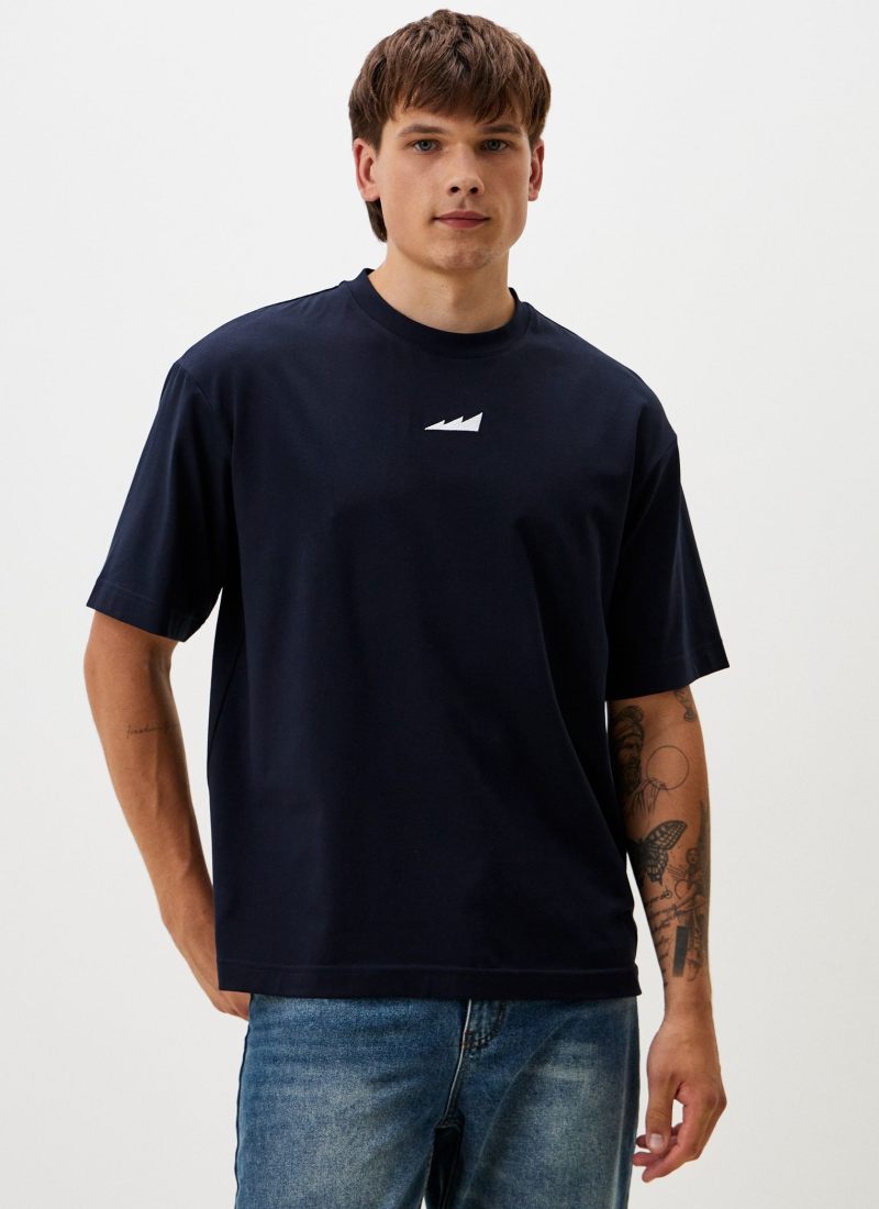 Футболка Oversize Classic Nikasport, CL12-M11-DRK/BLU, цвет темно-синий