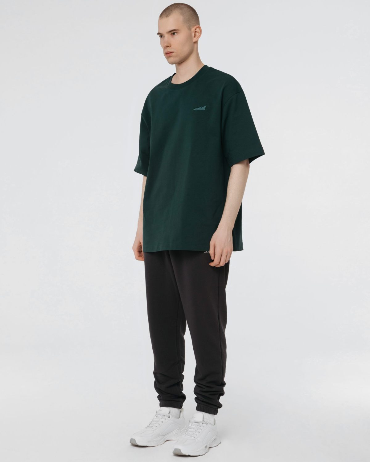 Футболка Oversize из плотного хлопка Classic Nikasport, CL12-M11-GRN, цвет зеленый