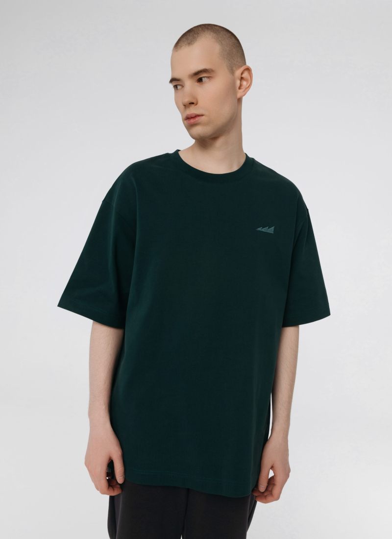 Футболка Oversize из плотного хлопка Classic Nikasport, CL12-M11-GRN, цвет зеленый