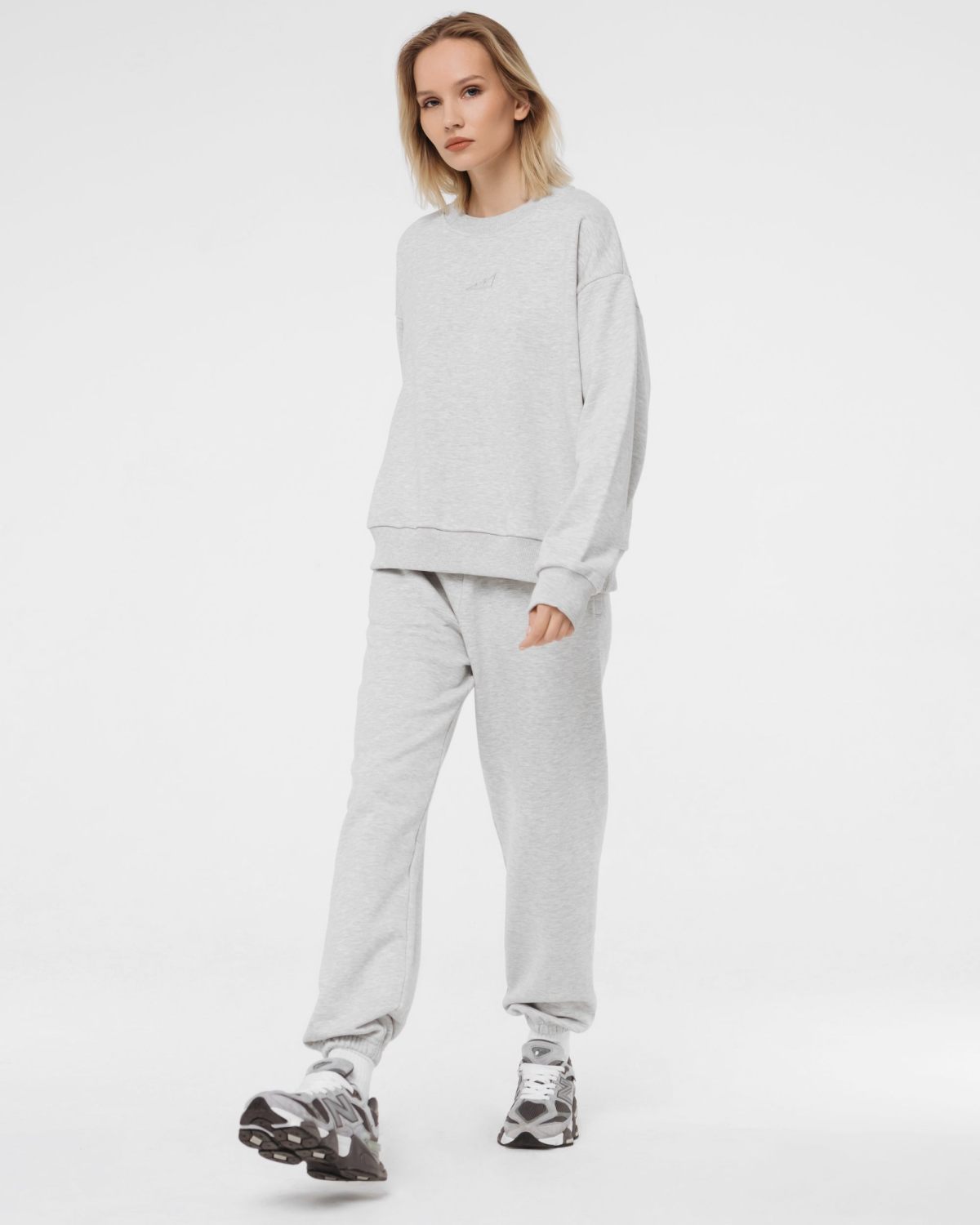 Свитшот Classic Nikasport, CL24-W12-GRY/MLG, цвет серый меланж